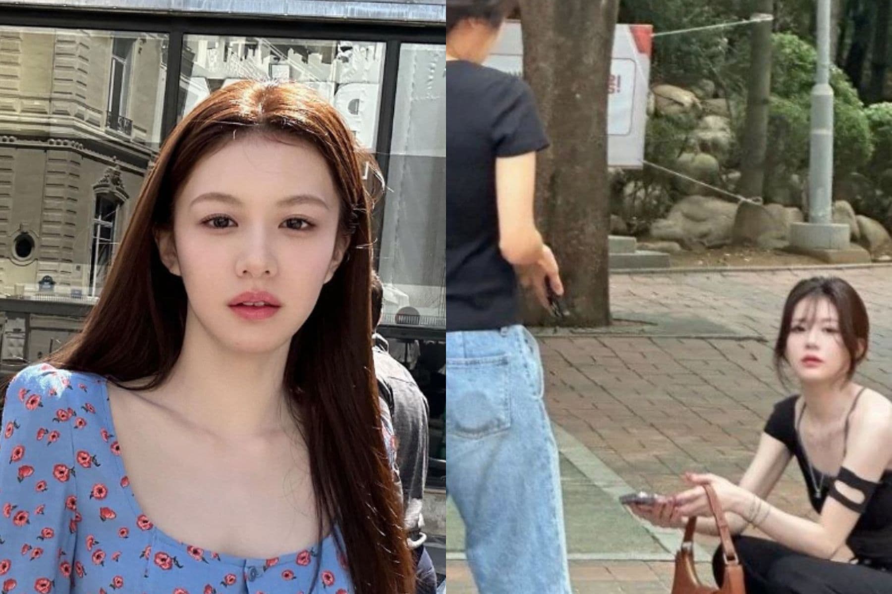 高允貞被網友拍下街頭一幕！隨即引起韓網熱議：「真的是隨手拍的嗎？！」