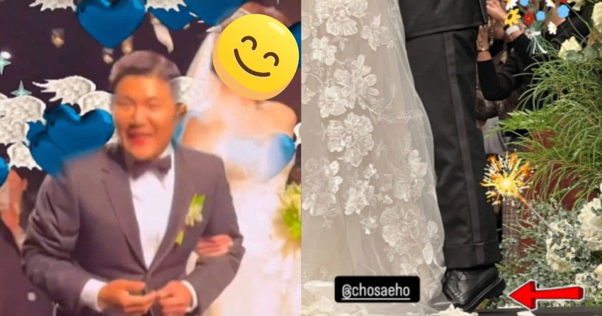 曹世鎬婚禮驚喜畫面曝光「墊腳尖親吻」！GD公開新娘驚人外貌的照片