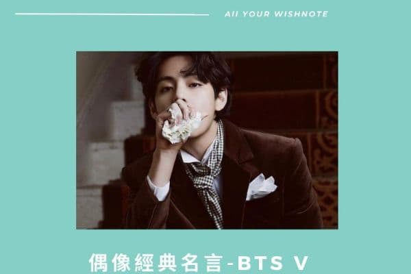 【<mark>偶像</mark>金句】BTS - V